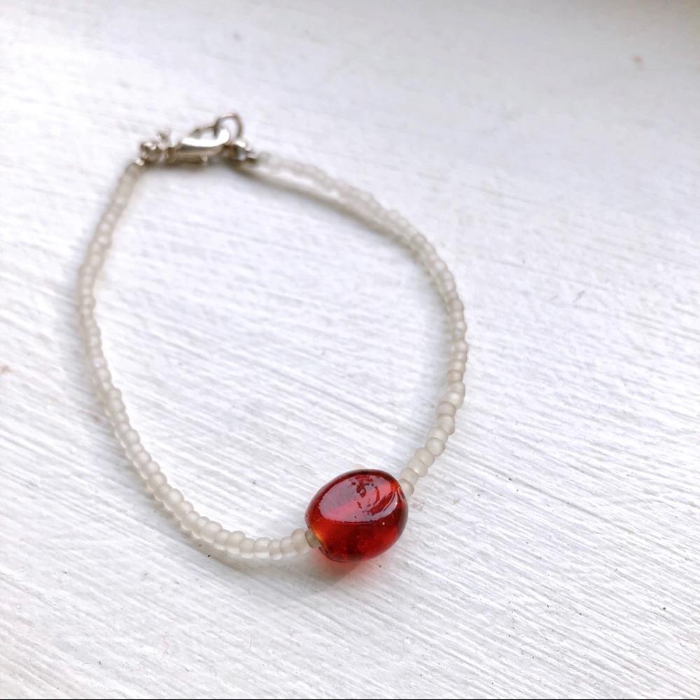 Handmade simple beaded bracelet
